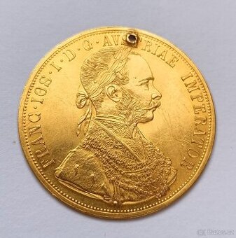 Zlatá sběratelská mince 4 Dukát Františka Josefa I. 1913
