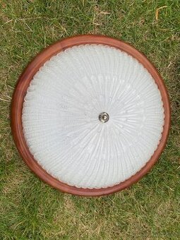 Stropní světlo (LUSTR) 41,5cm s dřevěným rámem.