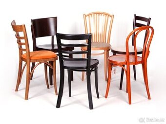 Kvalitní jídelní židle TON, mix 6 ks, nikdy nepoužité.