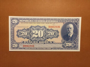 20 Korun 1920 (2021) - NOVOTISK - UNC 