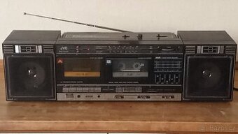 Radiomagnetofon JVC PC-W47G dvojče kazeťák retro