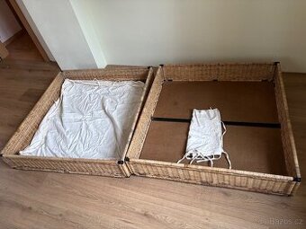 Úložný box / proutěný koš pod postel