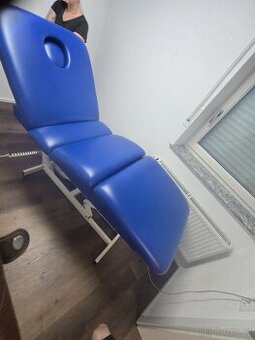 Elektrické Masážní lehátko modré 2 akce