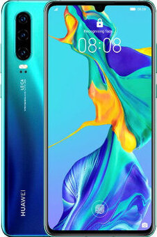 Huawei P30 gradientní modrá + náhradní display