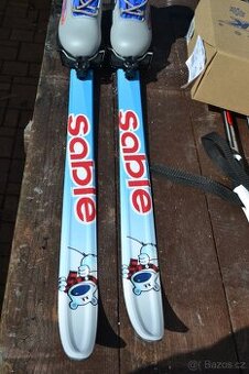 dětské běžky 120 cm s protismykem vazko N75 boty 34