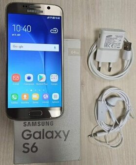 Samsung Galaxy S6 64 GB (zlatý, skvělý stav)