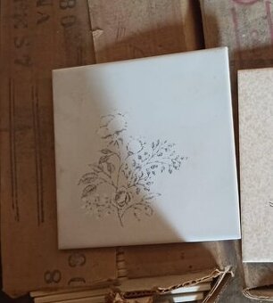 Keramický retro obklad OHB 15x15 cm, 70.-80. léta