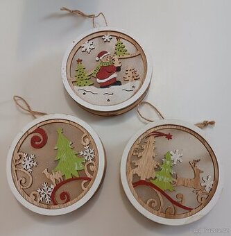 3x LED vánoční dekorace svítící - za všechny 99,-