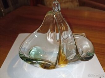 skleněný košík, umělecké sklo