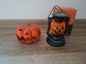 Halloween, podzimni dekorace, svicen,lampa