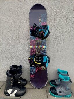 Snowboard GRAVITY SPITT, 110 cm + boty