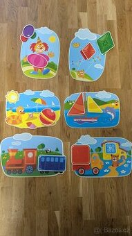 Dětská skládačka na suchý zip puzzle Montessori