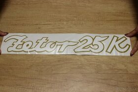 ZETOR 25 Nápis Zetor 25K bílý Z2538373.23