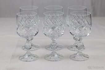 Broušené křišťálové sklenice 6ks