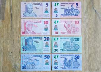 4 bankovky z Nigérie