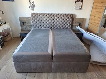 Čalouněná postel s úložným prostorem 140x200