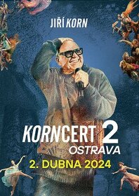 2x vstupenka - Jiří Korn, Ostrava Gong 2.4.2024