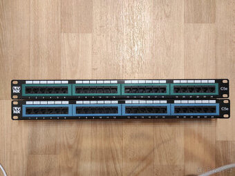 Patch panel Lynx 24port 1U 19" cat5e