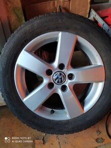 Prodám zimní pneu na alu kolech 5x112 r16 ET 50 - 1