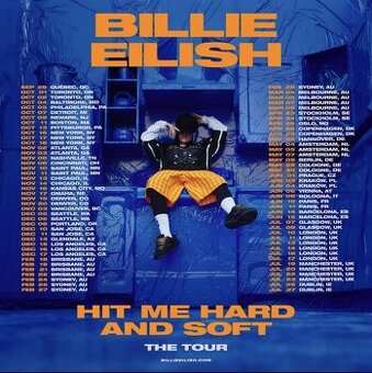 Predám 4 lístky na BILLIE EILISH do PRAHY 1.6.2025
