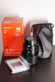 Sony FE 90mm f/2.8 Macro G OSS jako nový + UV filtr