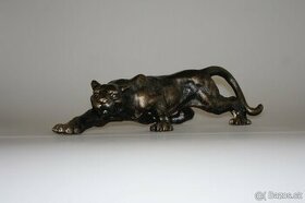 Panter v bronzové barvě patinový, 4,1kg - 1