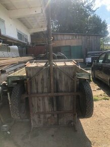 Vozík za auto vlastní výroba