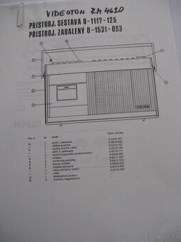 serv. dokumentace toshiba, videoton, tesla - 1