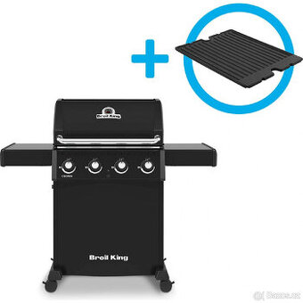 PLYNOVÝ GRIL Broil King Crown 410 - NOVÝ (SLEVA  6.500,-Kč)