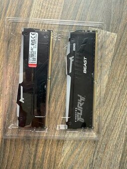 Prodám RAM Kingston 32GB DDR5 6000MHz CL36 RGB (2×16GB)
