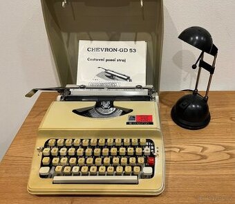 Chevron - GD53 psací stroj komplet balení - retro vintage