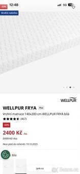 Vrchní matrace Jysk