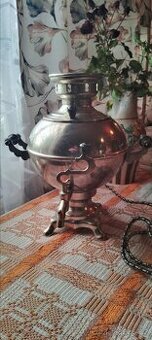 Samovar velký nerezový ,kompletní SSSR