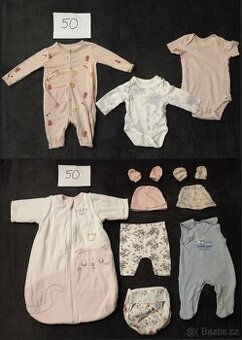 Mix oblečení pro miminko 50 - 80
