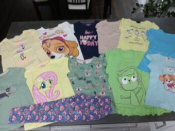 Dívčí trika krátký rukáv 128/134