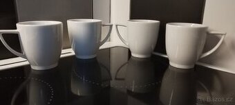 Bílé hrníčky - nové