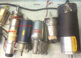 DC motory s převodovkami