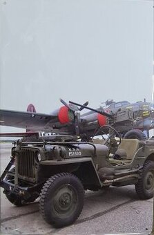 Kovová cedule 30x20 JEEP BOMBER