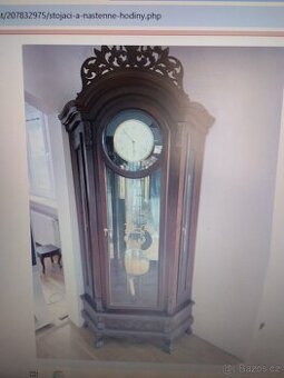 Starožitné rohové hodiny KINZLE.