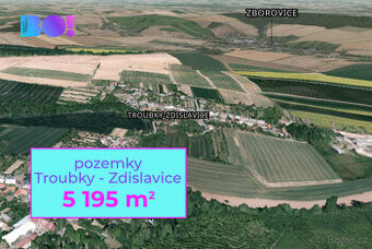 Prodej pole, 5195 m², Troubky