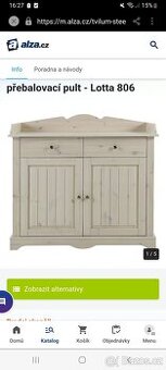 Přebalovací komoda Lotta masiv