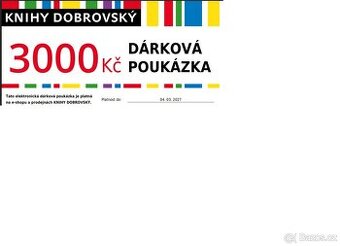 Elektronická poukázky Knihy Dobrovský 3000Kč