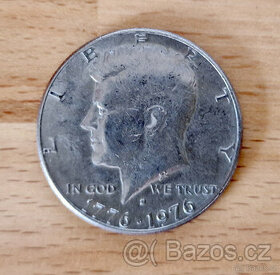 USA. 1/2 dollar 1976/D. Kennedy