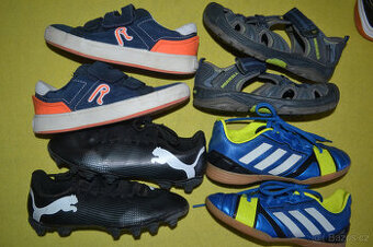 tenisky Replay v.32,sálovky Adidas v.31,kopačky Puma 32,Merr