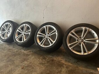 Alu kola R18 5x120 Opel + Letní pneu 245/45/18 Pirelli