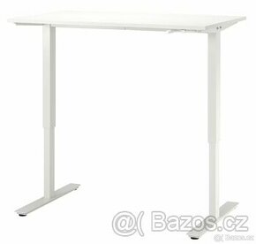 Prodám Polohovací stůl IKEA TROTTEN bílá, 120x70 cm