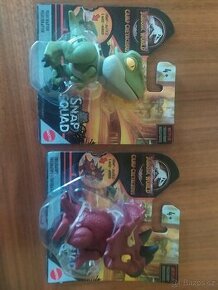 Jurassic World Snap squad Velociraptor a Triceratops