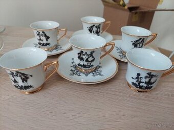 6x Hrníček, 4x podšálek Windsor - ROKOKO