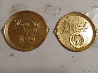 Kovové pivní podtácky