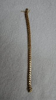 ZLATÝ NÁRAMEK PLNÝ 34G//19.5CM//8MM//14 KARÁTŮ 585